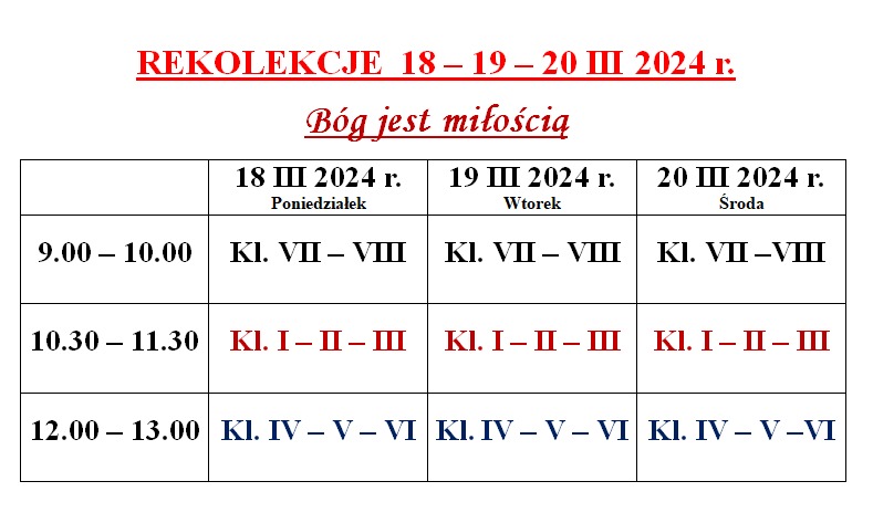 Rekolekcje wielkopostne - Obrazek 1