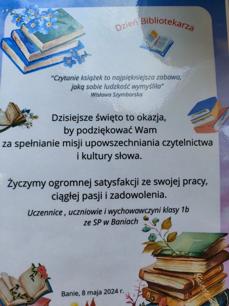 Zdjęcie: Dzień Bibliotekarza.