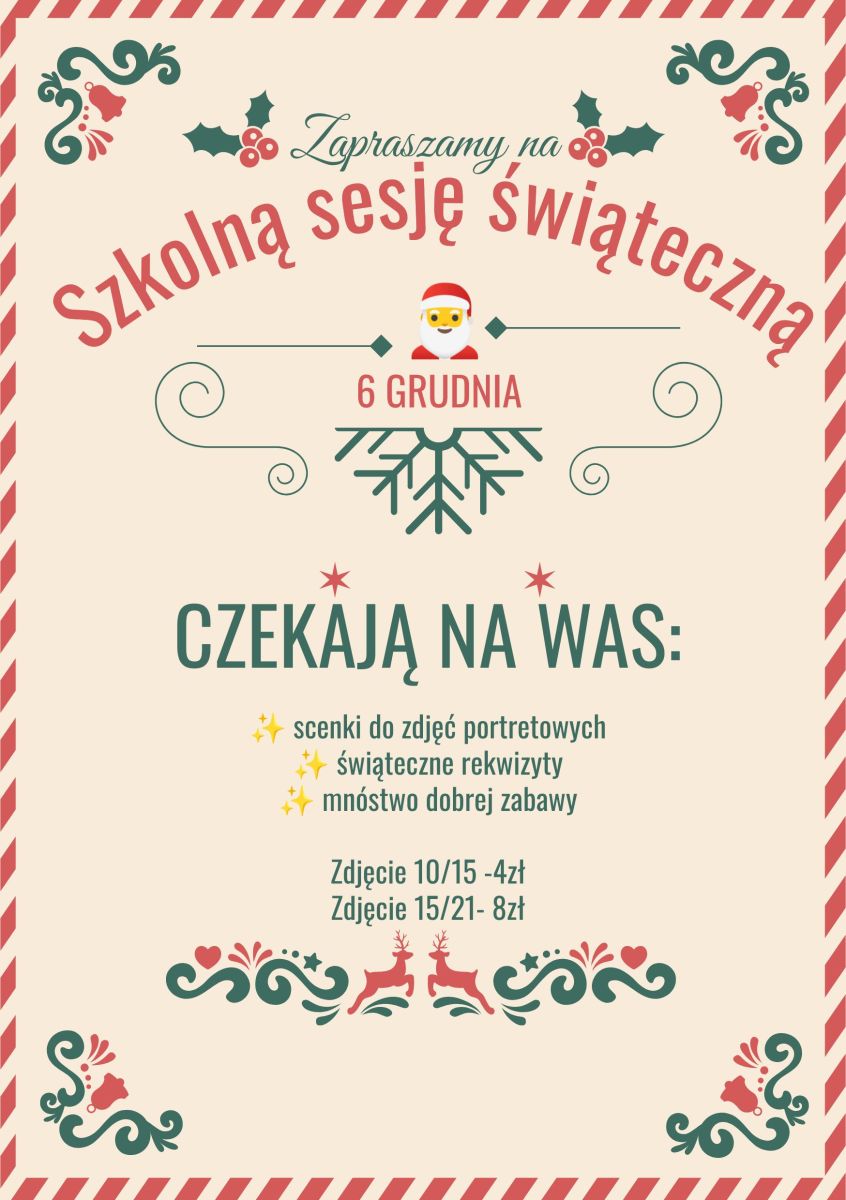 Zdjęcie: Szkolna sesja świąteczna